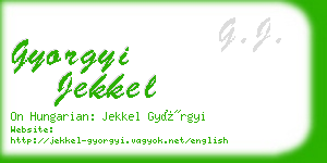 gyorgyi jekkel business card